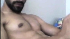 Turkish handsome hunk with big cock cumming