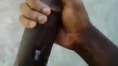 Big Black Dick cumming in Public