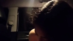 Hot Amateur Asian blowjob in my car