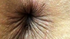 Winking Butthole Close-Up on Webcam