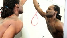 Dark Skinned Stud With A Ripped Body Ray Anthony Pleases His Big Pole