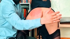 Amateur fetish BDSM action with redhead