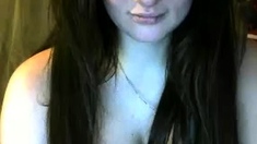 Hot Busty Webcam Babe Masturbate Solo
