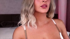 Hot Blonde Babe Solo Masturbation