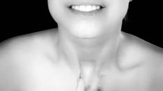 Small titted babe toys her pussy on webcam