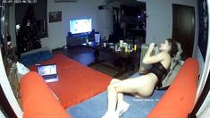 Amateur Webcam Teen Flashes Masturbates