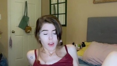 Small titted brunette amateur anal nailed at home