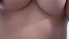 Great Big Boobs On Masturbating Redhead