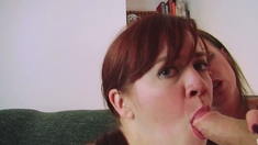 Redhead blowjob amateur slut and masturbate