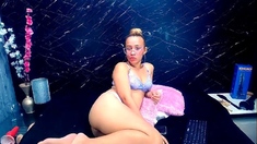 Amateur blondie solo anal masturbation