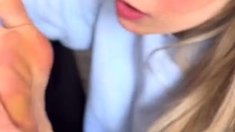 Blonde youngsters Foot Fetish