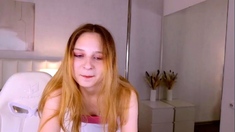 Petite amateur redheaded teen pisses and sucks cock