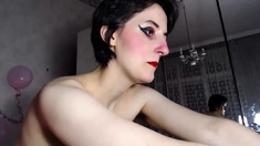 Birthday Spanks - Nipple Clamps on Arab Webcam Girl