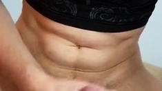 Pretty Little Iris Masturbates In Black Lingerie