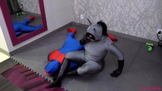 Monica Merlot & Chico Brillo - Catwoman Vs Blue