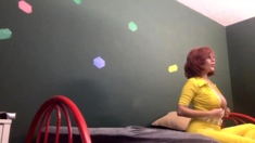 Brunette Couch Webcam Solo Fun Masturbating