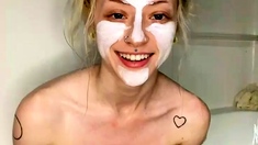 Amateur Horny Blonde Masturbates With Beer More Webcamgirls