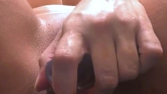 Big boobs milf masturbates with her dildo