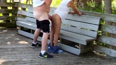 Older Gays Have Sex In Public Park