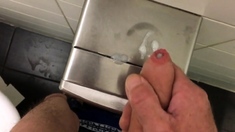 Cumshot Compilation Public Restroom 2018