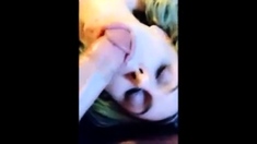 KC Slut Girl w Blue Hair becomes BBC FuckMeat