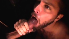 Gloryhole blowjob - 2 cumshots!