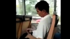 caught jerking off in the bus