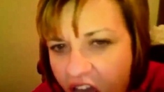 Amateur Milf Eating Young Cum During Lunch Break
