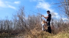 Fishing while she Sucks my Cock