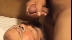 mustache asian older man