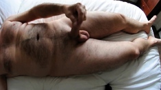 Amateur Hairy Uncut Cock Masturbating