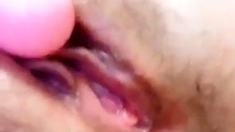 My girlfriend give creamy orgasm while masturbating