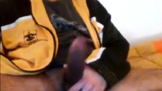 Sexy Str8 Danish Monstercock cums on a paper towel #27